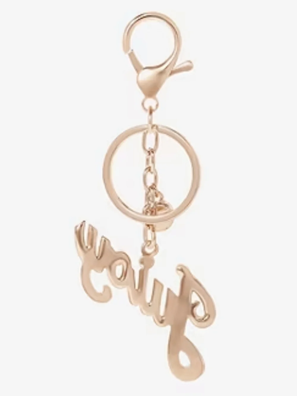 Juicy Couture Pink and Gold Logo Script Key & Card Holder Keychain - Picture 6 of 9